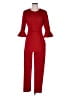 Black Halo Solid Red Jumpsuit Size 6 - photo 1