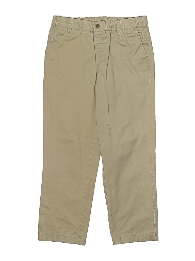 Pre-owned Lands' End Kids' Khaki Pant In Brown