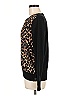 Ecru Animal Print Black Pullover Sweater Size M - photo 5