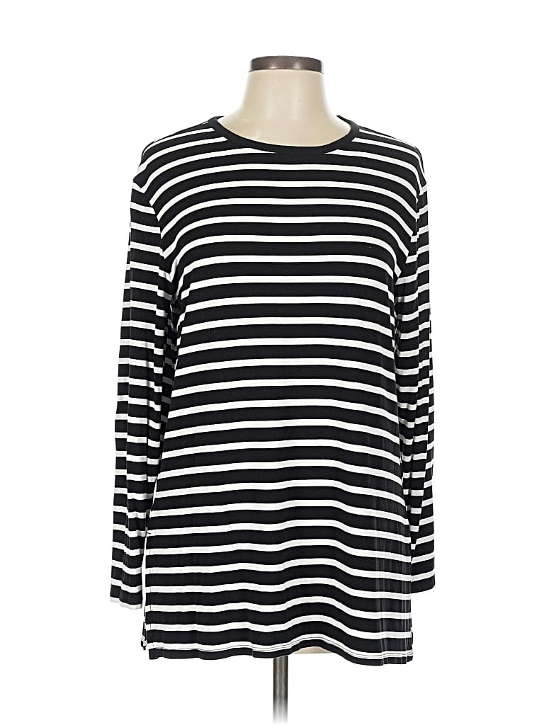 Pre-owned Old Navy Long Sleeve T-shirt In Black