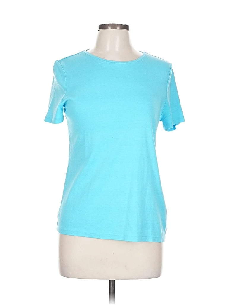 Pre-owned Talbots Short Sleeve T-shirt In Blue