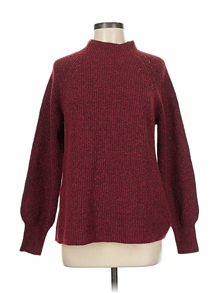 JESSICA SIMPSON Pre-owned Turtleneck Sweater In Burgundy