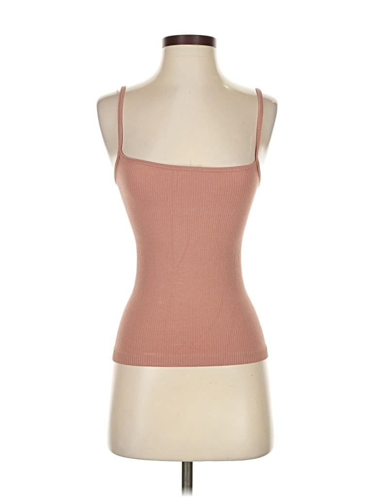 Pre-owned Skims Tank Top Brown Strapless Neckline Tops
