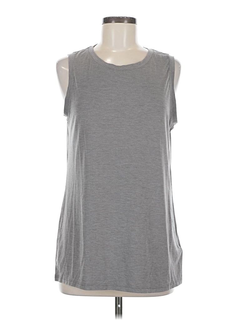 Pre-owned Athleta Sleeveless T-shirt In Gray
