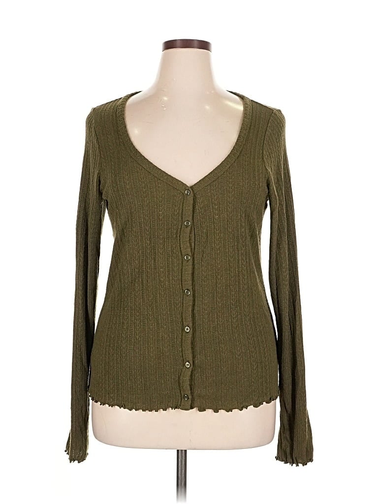 Pre-owned Old Navy Cardigan Sweater In Green