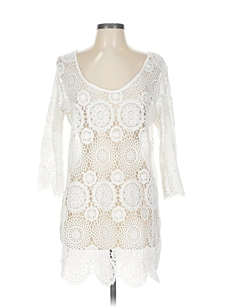 Pre-owned Atmosphere Pullover Sweater In White