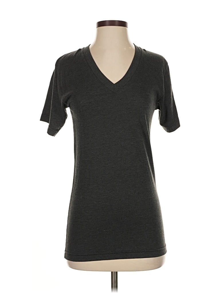Pre-owned American Apparel Short Sleeve T-shirt In Gray