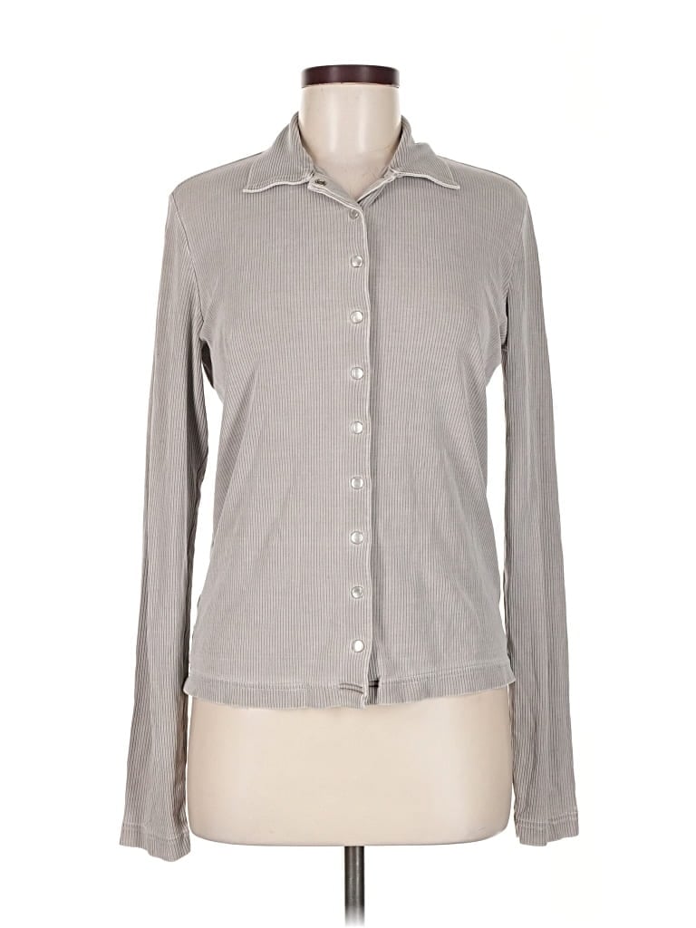 Pre-owned Michael Michael Kors Long Sleeve Button Down Shirt In Gray