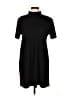 Zara Solid Black Casual Dress Size L - photo 1