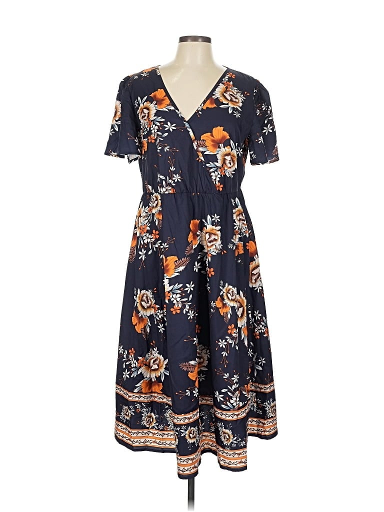 Pre-owned Bloomchic Casual Dress In Blue