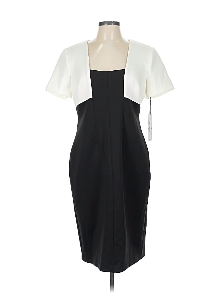 Pre-owned Calvin Klein Cocktail Dress In White