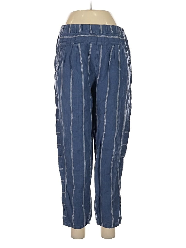 Pre-owned By Anthropologie Linen Pants In Blue