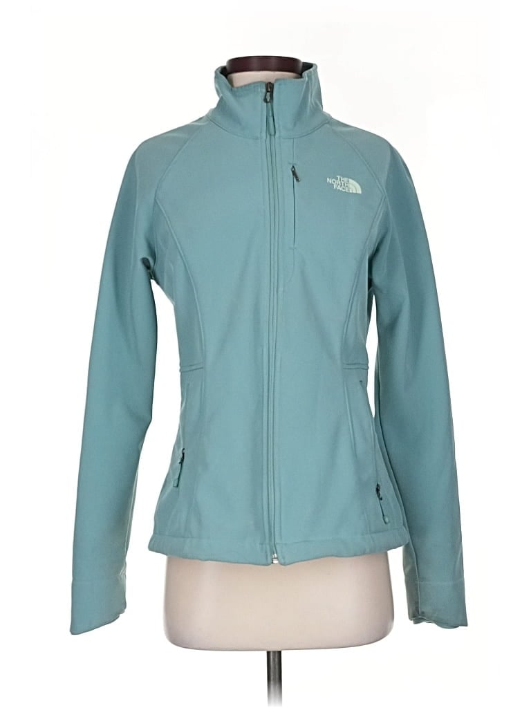 Pre-owned The North Face Zip Up Hoodie In Blue