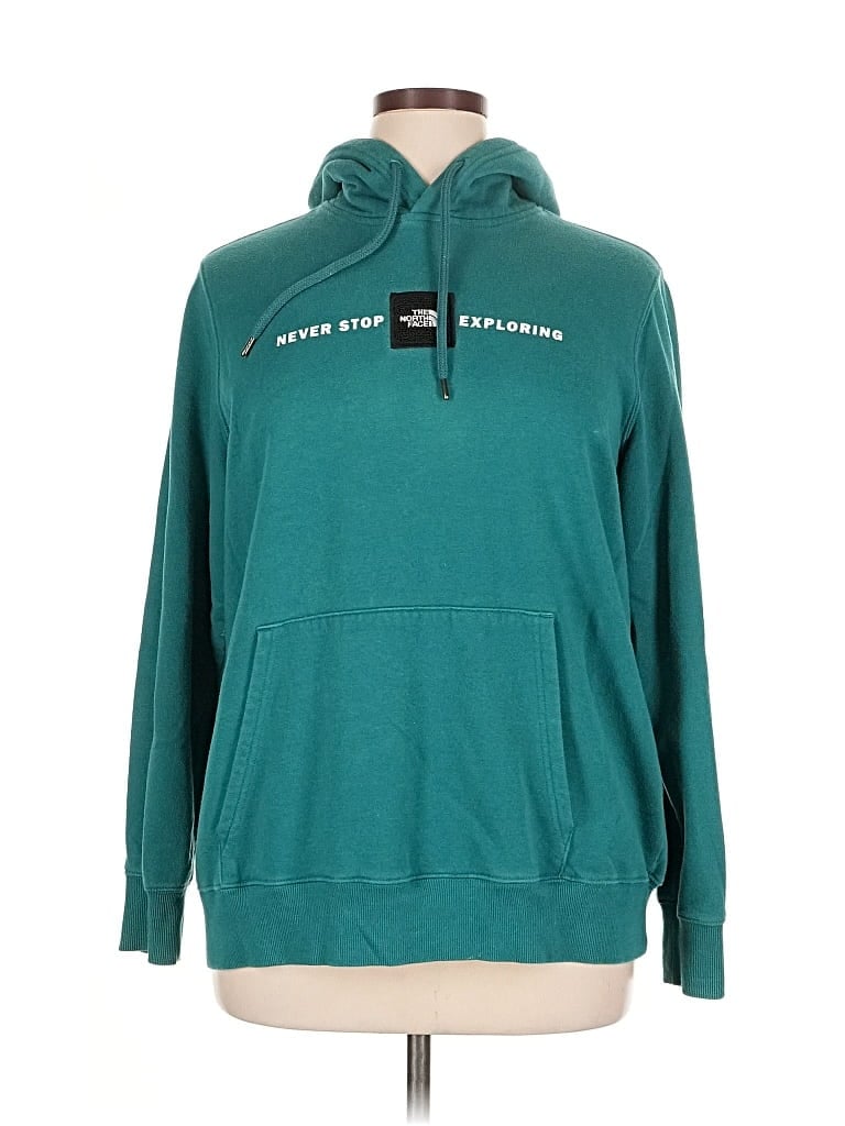 Pre-owned The North Face Pullover Hoodie In Blue