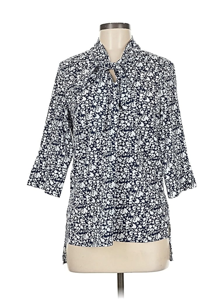 ANTILIA FEMME Pre-owned 3/4 Sleeve Blouse In Blue