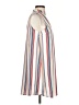 JOA 100% Polyester Stripes Ivory Casual Dress Size XS - photo 4