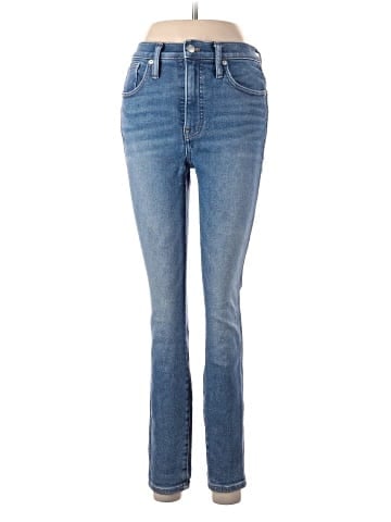 Madewell 10" High-Rise Skinny Crop Jeans in Sheffield Wash (view 1)