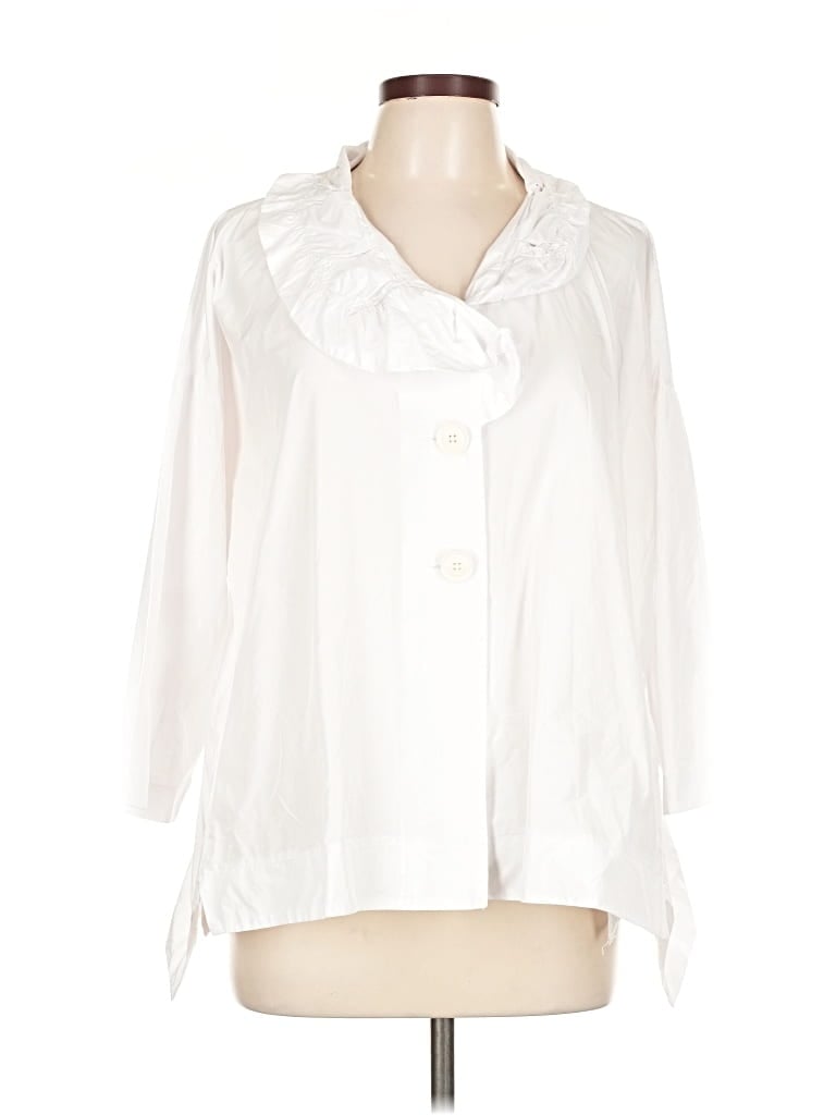 Pre-owned Luukaa 3/4 Sleeve Blouse In White