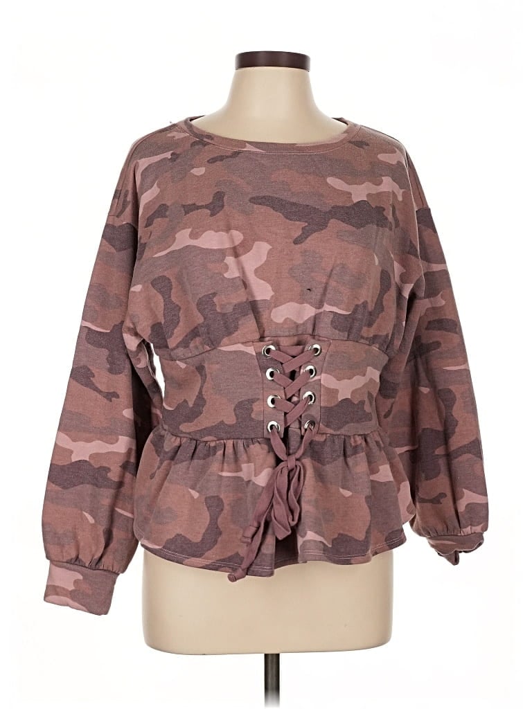 EXPRESS ONE ELEVEN Pre-owned Sweatshirt In Brown