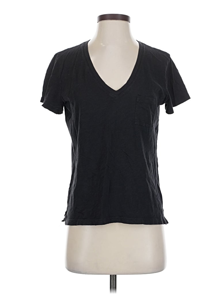 Pre-owned Madewell Short Sleeve T-shirt In Black