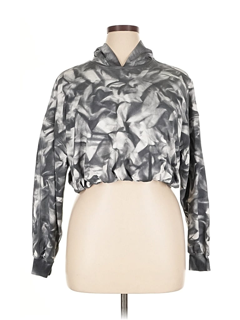 Pre-owned Lululemon Athletica Cardigan Sweater In Gray