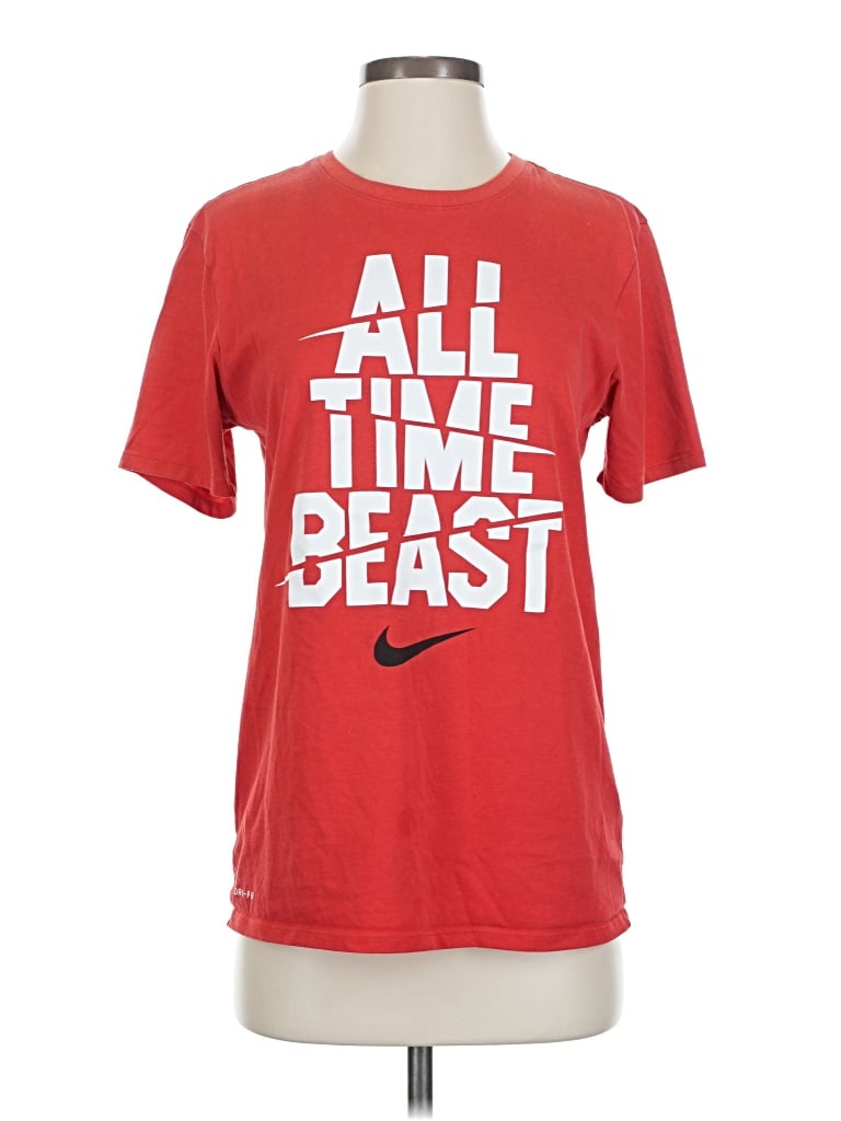 Pre-owned Nike Active T-shirt In Red