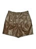 Dress Forum Metallic Brown Shorts Size L - photo 1