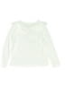 Truly Me Ivory Silver Long Sleeve Top Size 6 - photo 2