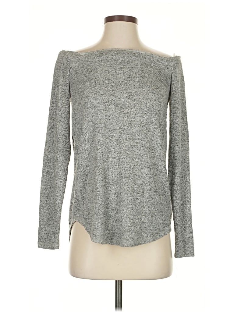 Pre-owned Abercrombie & Fitch Pullover Sweater In Gray