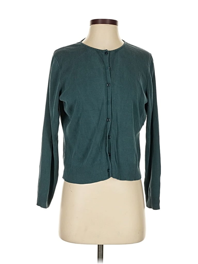 Pre-owned Ann Taylor Cardigan Sweater In Blue