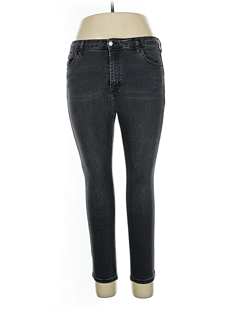 Pre-owned Topshop Jeans In Gray