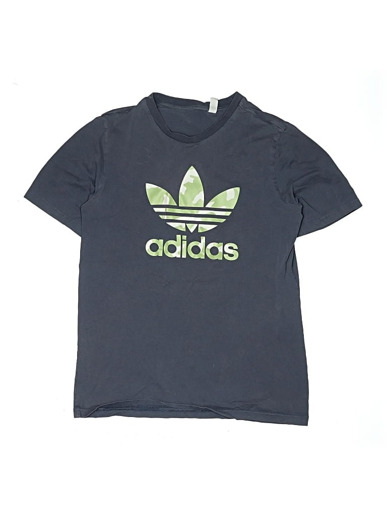 Pre-owned Adidas Originals Kids' Short Sleeve T-shirt In Blue