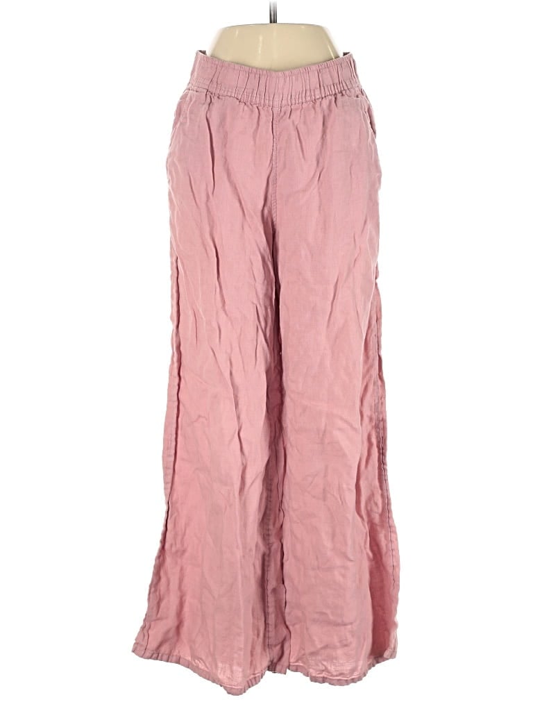 Pre-owned Sigrid Olsen Linen Pants In Pink