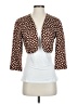 Talbots 100% Cotton Polka Dots Brown Blazer Size 4 - photo 1