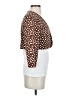 Talbots 100% Cotton Polka Dots Brown Blazer Size 4 - photo 4
