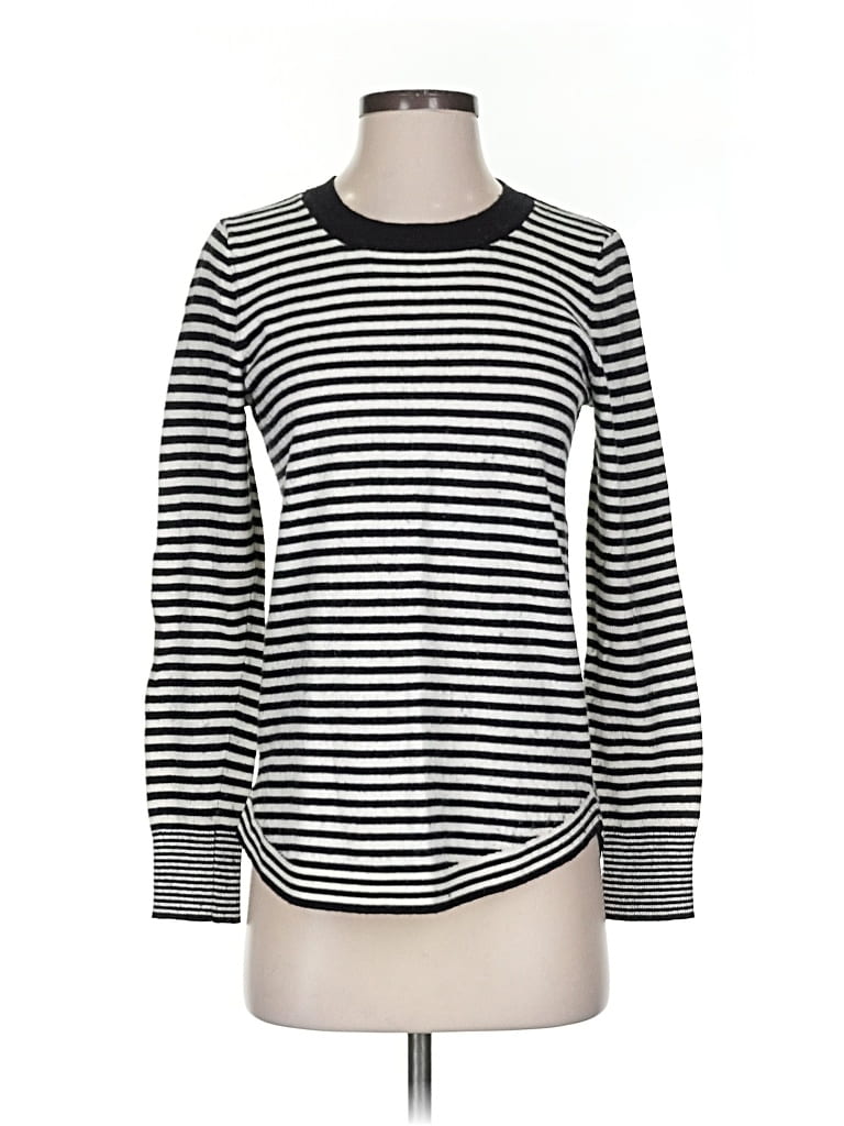 Pre-owned Ann Taylor Loft Pullover Sweater In Silver