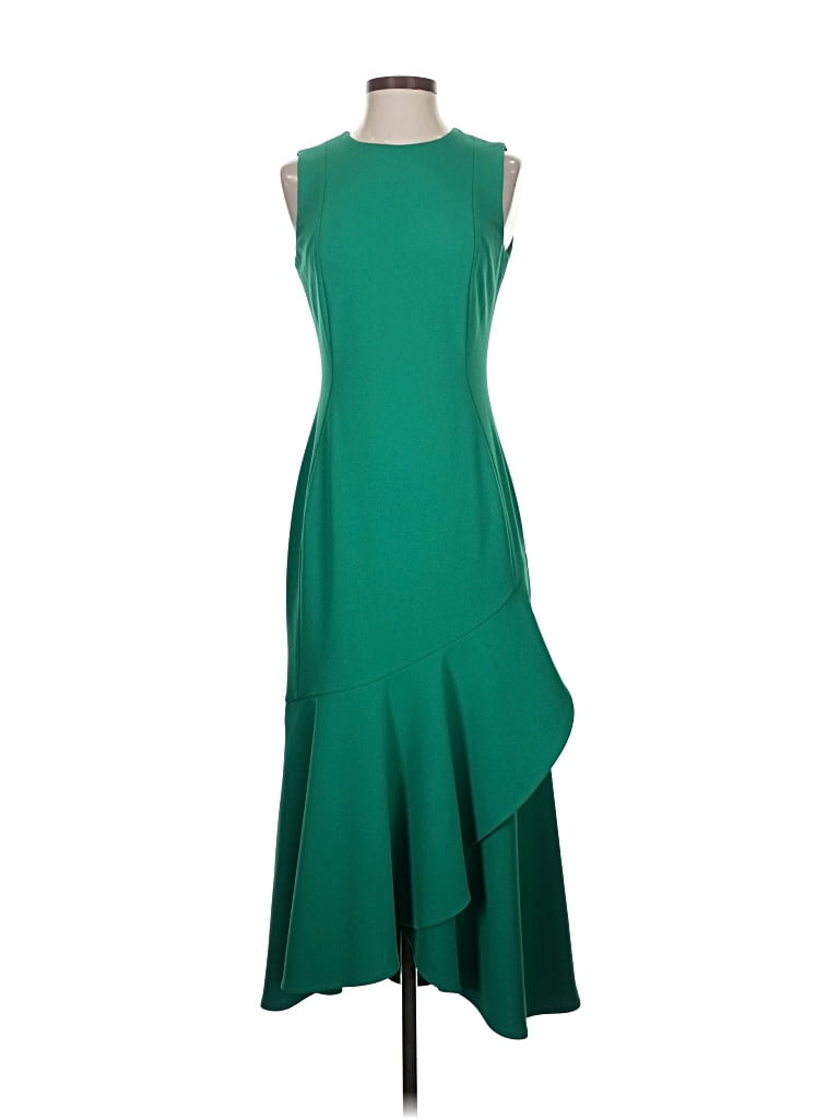Pre-owned Calvin Klein Cocktail Dress In Green