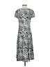 Perceptions Paisley Gray Casual Dress Size 4 - photo 2