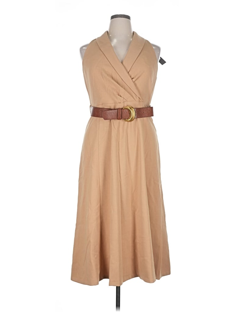 Donna Karan Casual Dress In Brown