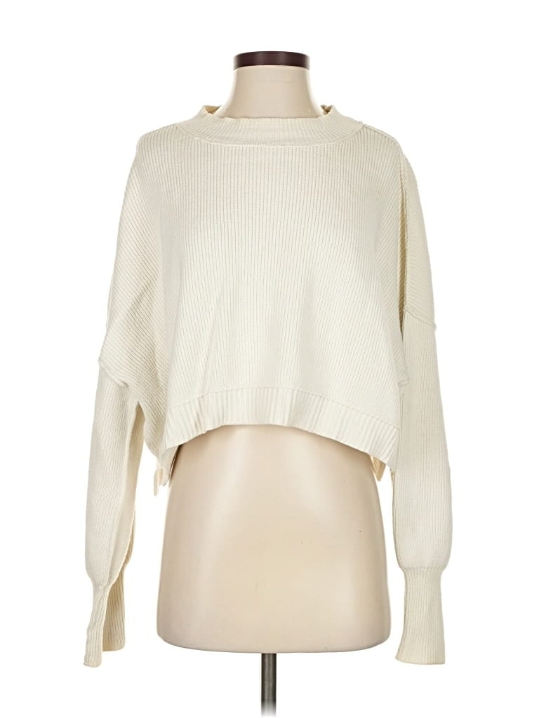 Pre-owned Free People Pullover Sweater In White