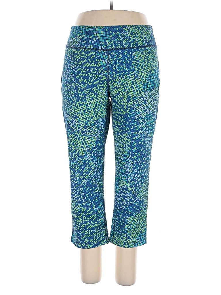 Pre-owned Lands' End Active Pants In Blue