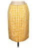 Talbots 100% Cotton Print Yellow Formal Skirt Size 10 (petite) - photo 2