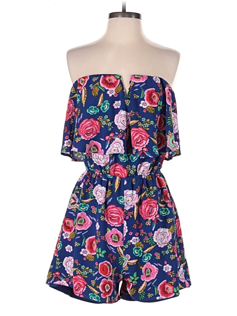 Pre-owned Monteau Romper In Blue