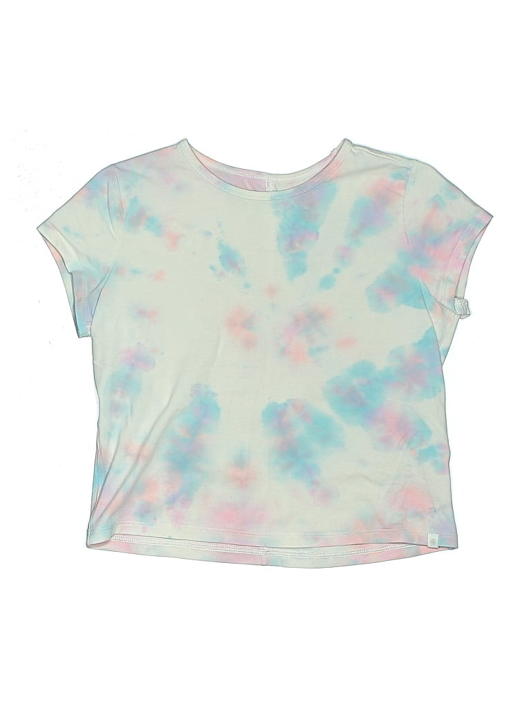 Pre-owned Athleta Girl Kids' Short Sleeve T-shirt In Blue