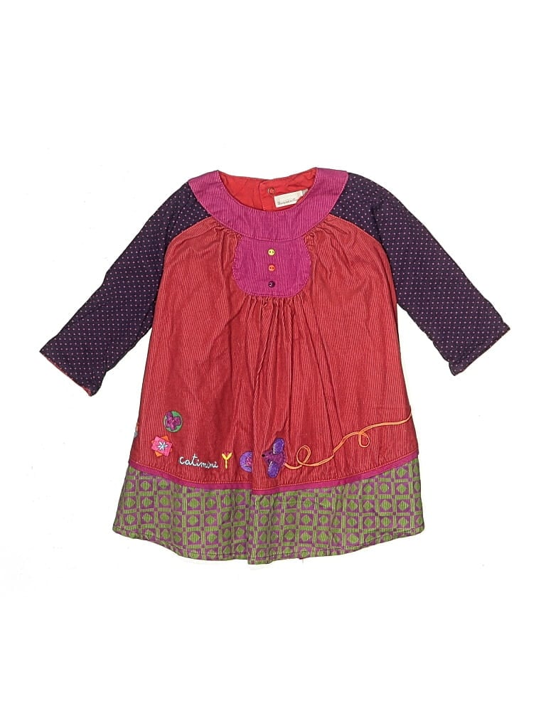Pre-owned Catimini Kids' Dress In Burgundy