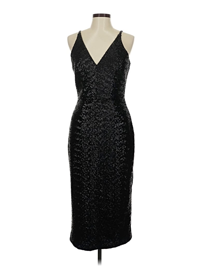 Pre-owned Dress The Population Cocktail Dress In Black