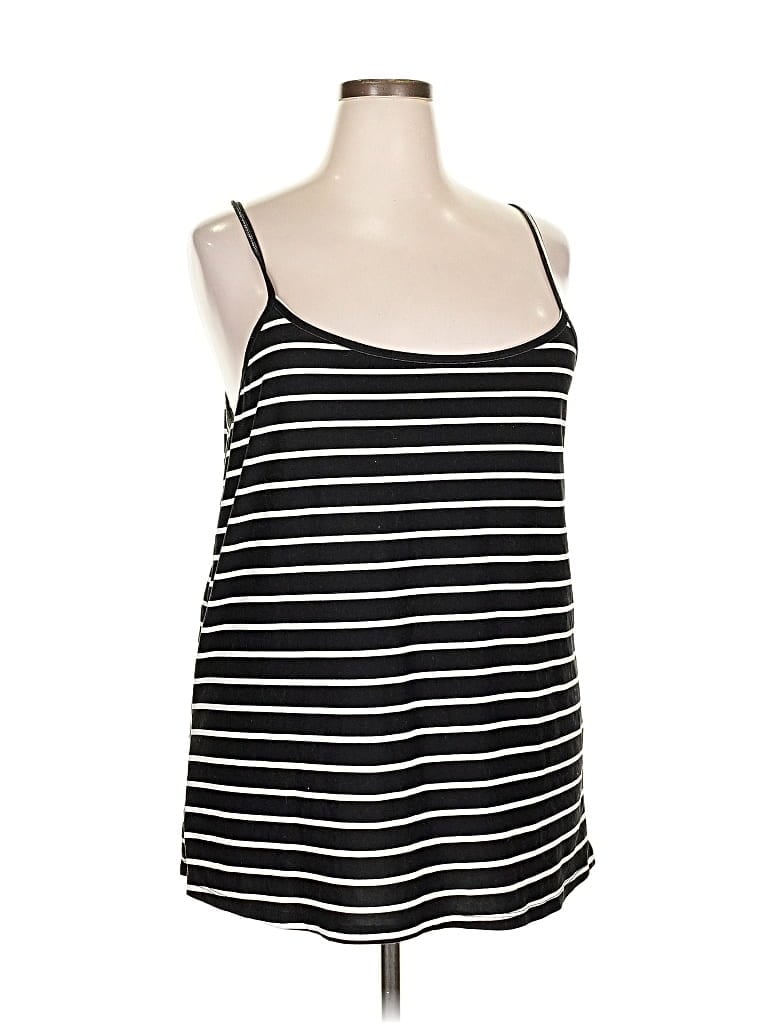 Pre-owned Justify Sleeveless Top Black Scoop Neck Tops