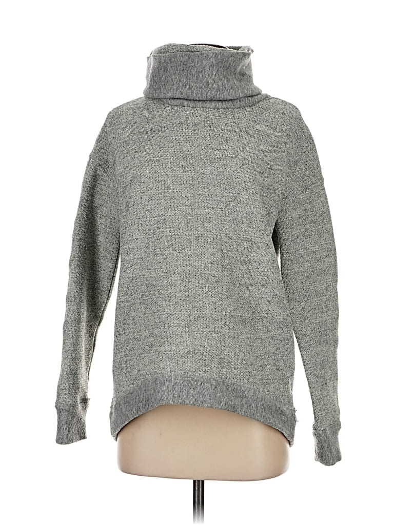 Pre-owned Abercrombie & Fitch Turtleneck Sweater In Gray