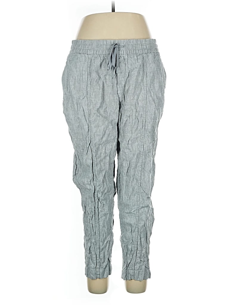 Pre-owned Athleta Linen Pants In Blue