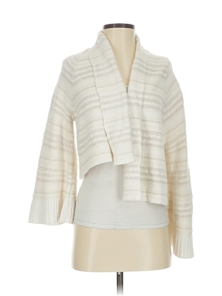 Pre-owned Moth Cardigan Sweater In White